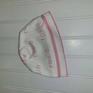 NWT Jennifer Ann Organic Rosie in Pink with Stripe 0-3 Months Hat